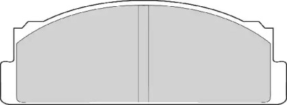 Комплект тормозных колодок NECTO FD607A