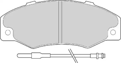 Комплект тормозных колодок NECTO FD6089A