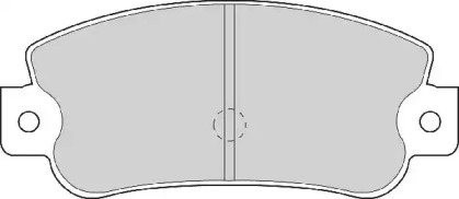 Комплект тормозных колодок, дисковый тормоз NECTO FD6090A