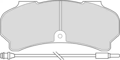 Комплект тормозных колодок NECTO FD6108V