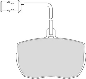 Комплект тормозных колодок NECTO FD6130V