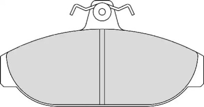 Комплект тормозных колодок NECTO FD6135A