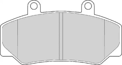 Комплект тормозных колодок NECTO FD6136A