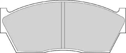 Комплект тормозных колодок NECTO FD6105A