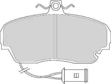 Комплект тормозных колодок NECTO FD6218A