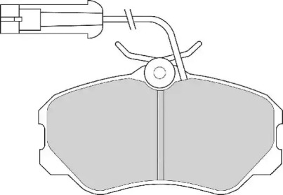 Комплект тормозных колодок NECTO FD6241A