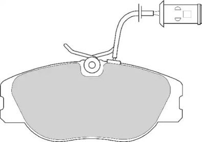 Комплект тормозных колодок NECTO FD6243A