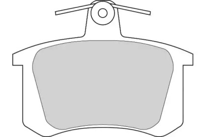 Комплект тормозных колодок, дисковый тормоз NECTO FD6244A