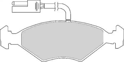 Комплект тормозных колодок NECTO FD6245A