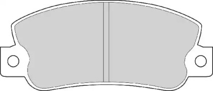 Комплект тормозных колодок NECTO FD6250A