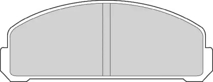 Комплект тормозных колодок NECTO FD6234A