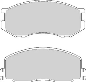 Комплект тормозных колодок NECTO FD6265A