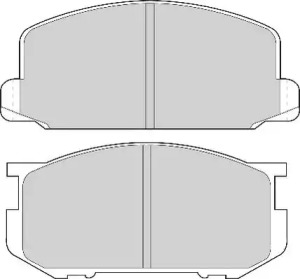 Комплект тормозных колодок NECTO FD6196A