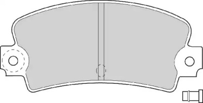 Комплект тормозных колодок NECTO FD614A