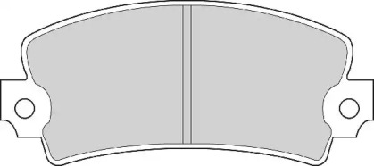 Комплект тормозных колодок NECTO FD6163A