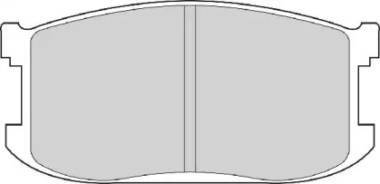 Комплект тормозных колодок NECTO FD6194A