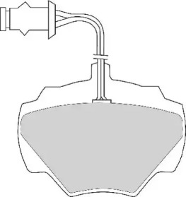 Комплект тормозных колодок NECTO FD6138A