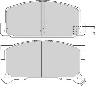 Комплект тормозных колодок NECTO FD6197A