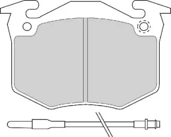 Комплект тормозных колодок NECTO FD620A