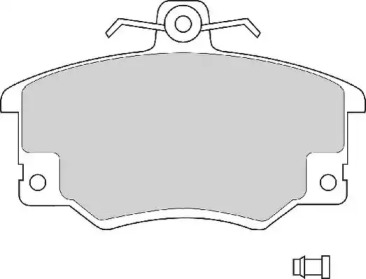 Комплект тормозных колодок NECTO FD221A