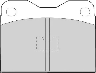 Комплект тормозных колодок NECTO FD446A