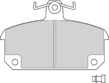 Комплект тормозных колодок NECTO FD204A