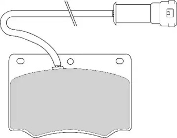 Комплект тормозных колодок NECTO FD286A