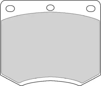 Комплект тормозных колодок NECTO FD4023A