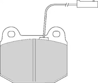 Комплект тормозных колодок NECTO FD6468A