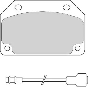 Комплект тормозных колодок NECTO FD644A