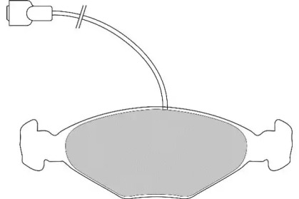 Комплект тормозных колодок NECTO FD6419A