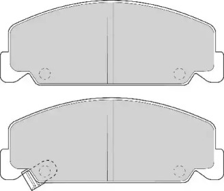 Комплект тормозных колодок NECTO FD6454A