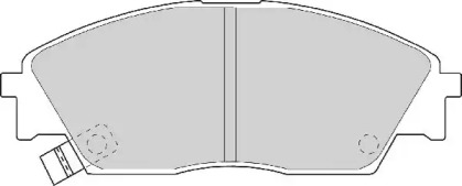 Комплект тормозных колодок NECTO FD6526A