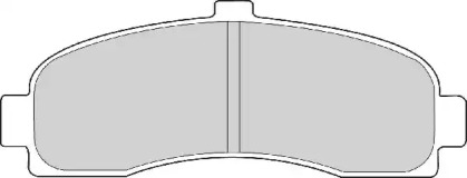 Комплект тормозных колодок NECTO FD6513A