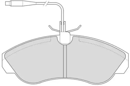 Комплект тормозных колодок NECTO FD6522V