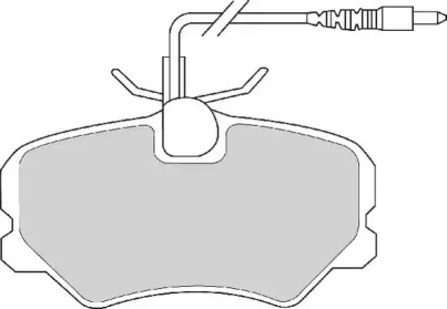 Комплект тормозных колодок NECTO FD6523A