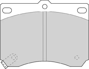 Комплект тормозных колодок NECTO FD6528A