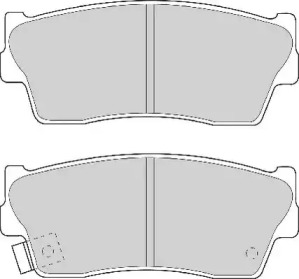 Комплект тормозных колодок NECTO FD6529A