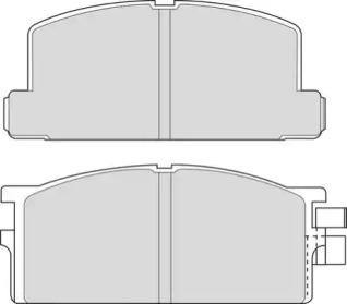 Комплект тормозных колодок NECTO FD6530V