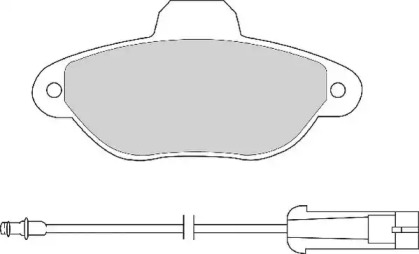 Комплект тормозных колодок NECTO FD6504A