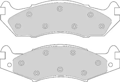 Комплект тормозных колодок NECTO FD6507A