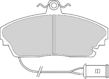 Комплект тормозных колодок NECTO FD6340A