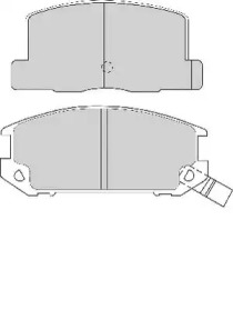 Комплект тормозных колодок NECTO FD6343A