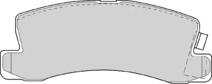 Комплект тормозных колодок NECTO FD6345A