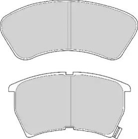 Комплект тормозных колодок NECTO FD6346A