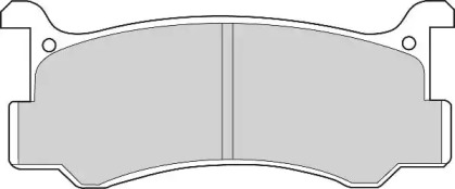 Комплект тормозных колодок NECTO FD6347A