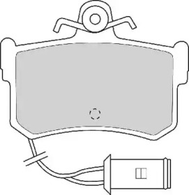 Комплект тормозных колодок NECTO FD6288A