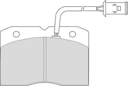 Комплект тормозных колодок NECTO FD6320V