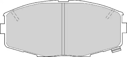 Комплект тормозных колодок NECTO FD6289A