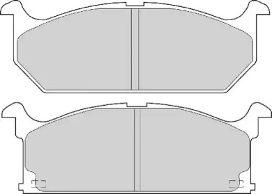 Комплект тормозных колодок NECTO FD6291A